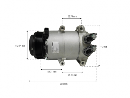 Compressores COMPRESSOR MAHLE - FORD NEW FIESTA / NEW ECOSPORT 1.5 / 1.6  2012>2017 Imagem 4