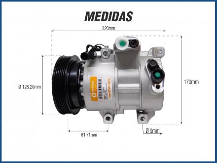 Compressores COMPRESSOR KIA CERATO KIA CERATO 1.6/2.0 2004>2013 HYUNDAI VELOSTER 2011>2013 Imagem 6