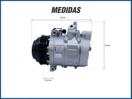 Compressores COMPRESSOR MAHLE - MERCEDES BENZ SPRINTER TODAS DIESEL 1997/2012 Imagem 5