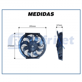 Eletroventiladores ELETROVENTILADOR 12V 10 SOPRANTE Imagem 4