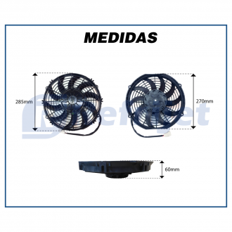 Eletroventiladores ELETROVENTILADOR IMOBRAS - 10P 12V SOP PB 1013500-12 Imagem 2