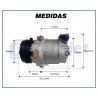 Compressores COMPRESSOR VOLKSWAGEN FOX / POLO / SAVEIRO / VOYAGE / GOL G5 - 1.0 / 1.6  2006>2015 Imagem Miniatura 7