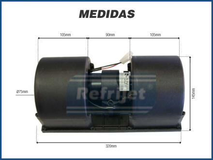 Motores MOTOR IMOBRAS 2 TURBINAS 12V COM CARACOL Imagem 3