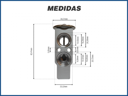 Filtros e Válvulas VÁLVULA DE EXPANSÃO BLOCK O'RING - MITSUBISHI PAJERO TR4 / L200 Imagem 3