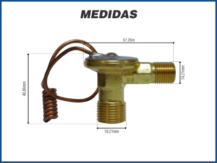 Filtros e Válvulas VÁLVULA DE EXPANSÃO - MITSUBISHI L200 TRITON 1.5 - 2001>2006 Imagem 2