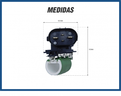 Elétricos RESISTÊNCIA VENTILADOR CHEVROLET MERIVA OEM-93341907 Imagem 2