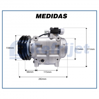 Compressores COMPRESSOR TM-31HD 46510 R-134A Imagem 6