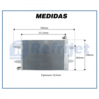 Condensadores CONDENSADOR FOX / GOL G5 G6 / POLO / SPACEFOX / SAVEIRO / VOYAGE / SIST. DELPHI Imagem 7