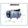 Compressores COMPRESSOR SANDEN FLX7 4860 R134A Imagem Miniatura 5