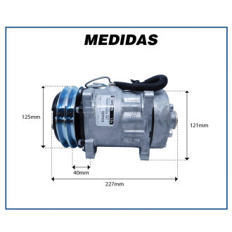 Compressores COMPRESSOR SANDEN FLX7 4860 R134A Imagem 5