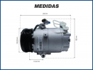 Compressores COMPRESSOR VALEO - FIAT PALIO / PUNTO / STILO / IDEA / STRADA / DOBLO / CHEVROLET CORSA / MONTANA / MERIVA - 1.0 / 1.8 - 2003>2009 Imagem Miniatura 4