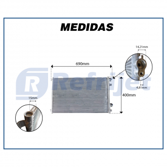 Condensadores CONDENSADOR RENAULT MEGANE 2006> Imagem 4