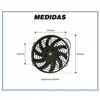 Eletroventiladores ELETROVENTILADOR 12V 09 SOPRANTE Imagem 2