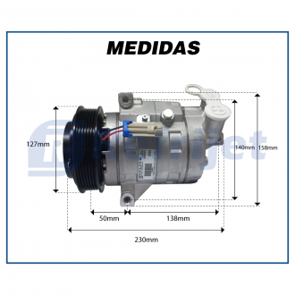 Compressores COMPRESSOR CHEVROLET CRUZE 1.8 - 2012<2015 Imagem 7