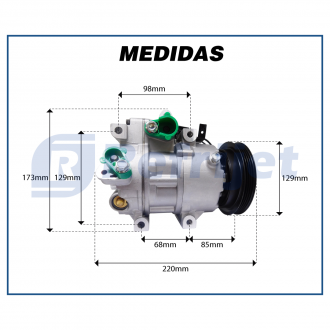 Compressores COMPRESSOR HYUNDAI I30 2.0 - 2007>2012 Imagem 7