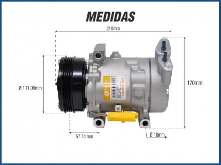 Compressores COMPRESSOR NISSAN MARCH 1.0 2012/2015 Imagem 5