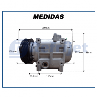 Compressores COMPRESSOR TM-31 - 46550 R-134A  S/ VALVULA Imagem 6