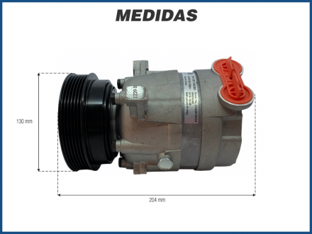 Compressores COMPRESSOR MAGNETI MARELLI - CHEVROLET CORSA V5 1.0 / 1.4 / 1.6 - 1994>1998 Imagem 5