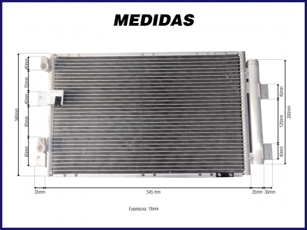 Condensadores CONDENSADOR CAMINHÃO MERCEDES BENZ ATRON / ACCELO - 2008>2015 Imagem 2