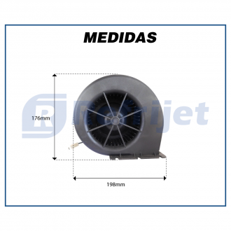 Motores MOTOR SPAL 007-B56-32D-RA1-3VC 24V DUTO ÔNIBUS DEFROSTER Imagem 3