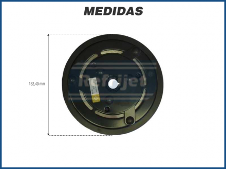 Componentes EMBREAGEM ELETROMAGNÉTICA YORK 209 / 210 / DIAM 6 12V 2A Imagem 2