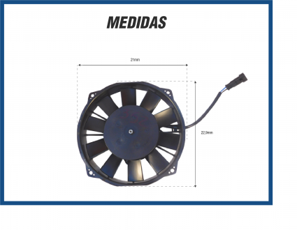 Eletroventiladores ELETROVENTILADOR SPAL VA43-AP15/C/I-34S 12V AMP SL5 L254 POL. INV. MC Imagem 3