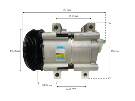 Compressores COMPRESSOR DELPHI - (FORD RANGER 2.3/2.5 2001/2012) FLEX Imagem 4