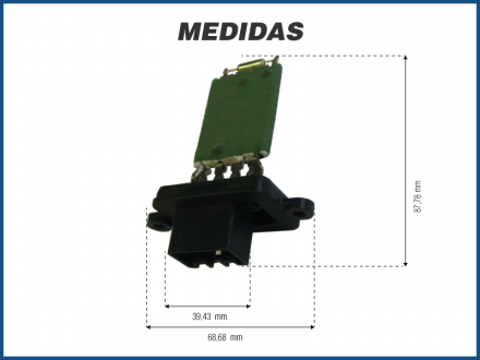 Elétricos RESISTÊNCIA CAIXA EVAPORADORA VOLKSWAGEN GOL II 1.0 8 / 16 VÁLVULAS Imagem 2