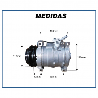 Compressores COMPRESSOR IVECO DAILY 2013>2020 4PK 10S17C Imagem 7