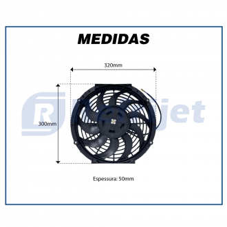 Eletroventiladores ELETROVENTILADOR 12V 12 SOPRANTE Imagem 2