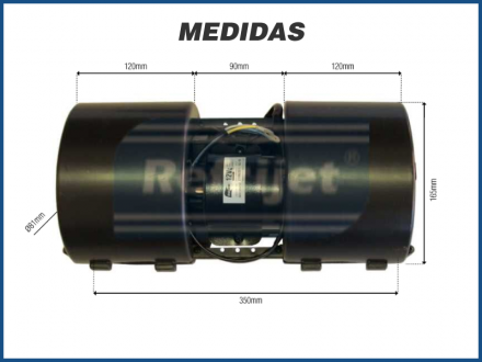 Motores MOTOR 2 TURBINAS 12V IMOB. COM CARACOL Imagem 3