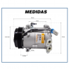 Compressores COMPRESSOR FIAT UNO / PALIO / MOBI / FIORINO / STRADA / SIENA 2002 /... FIRE Imagem Miniatura 6