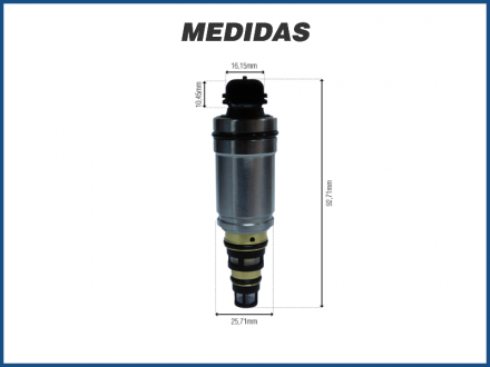 Filtros e Válvulas VÁLVULA DE CONTROLE DO COMPRESSOR CALSONIC CSE613 - BMW 320I / E90 Imagem 2