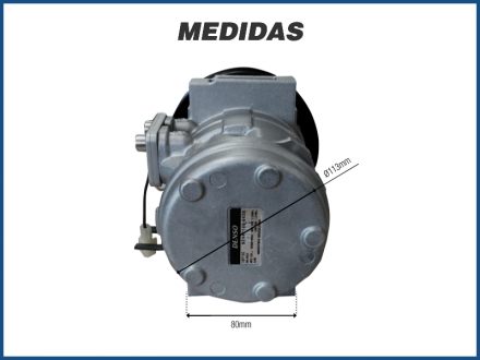 Compressores COMPRESSOR DENSO - FORD KA 1.0 1.6 / 10P15 PASSANTE - 2008>2011 Imagem 5