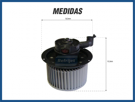 Motores MOTOR COM TURBINA CAIXA EVAPORADORA - FORD F250 / 350 Imagem 3