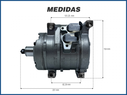 Compressores COMPRESSOR DENSO 10S15 - TOYOTA HILUX SEM POLIA - 2005>2015 Imagem 5