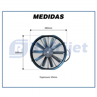 Eletroventiladores ELETROVENTILADOR 12V 14 SOPRANTE Imagem 2