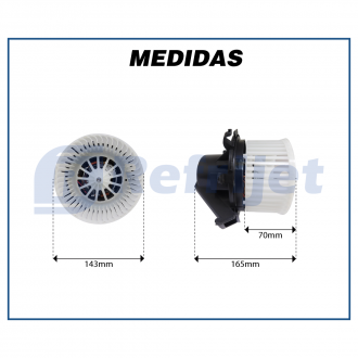 Eletroventiladores ELETROVENTILADOR DA CAIXA EVAPORADORA MERCEDES BENZ SPRINTER 415 / 515 / 31 ANO 2013> Imagem 4