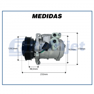 Compressores COMPRESSOR CHEVROLET CAPTIVA 2.4L 2009>2017 Imagem 5