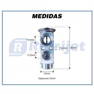 Linha Leve VALVULA DE EXPANSÃO CHEVROLET ASTRA / CAMINHÃO SCANIA 2008> / VOLVO / CAIXA EVAPORADORA TRASEIRA SPRINTER Imagem 7