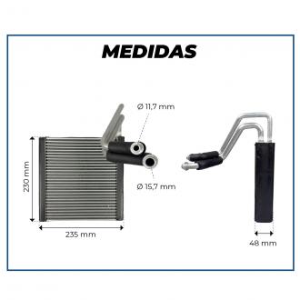 Evaporadores EVAPORADOR FORD ECOSPORT 2012>/ FIESTA 2013> FLUXO PARALELO Imagem 5