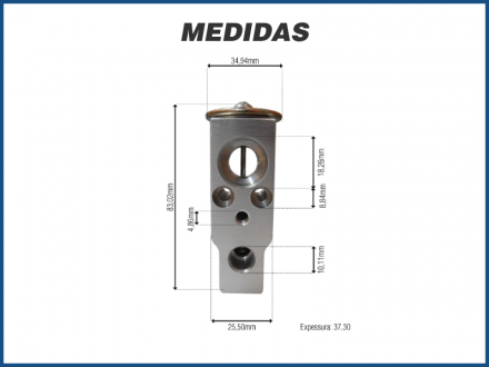 Filtros e Válvulas VÁLVULA DE EXPANSÃO BLOCK - NISSAN FRONTIER / PATHFINDER Imagem 3