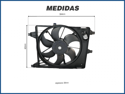 Eletroventiladores ELETROVENTILADOR DO RADIADOR - RENAULT LOGAN / SANDERO Imagem 2