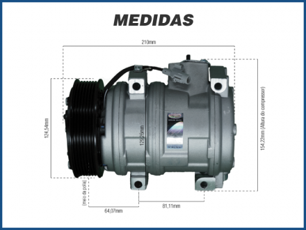 Compressores COMPRESSOR TOYOTA HILUX 3.0 DIESEL - 2011>2015 Imagem 5