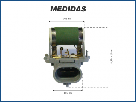 Elétricos RESISTÊNCIA CAIXA EVAPORADORA - FORD KA / FIESTA / ECOSPORT - 1999>2010 Imagem 2