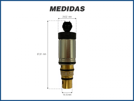 Filtros e Válvulas VÁLVULA DE CONTROLE DO COMPRESSOR SANDEN PXE16 - PEUGEOT / HYUNDAI IX35 Imagem 1