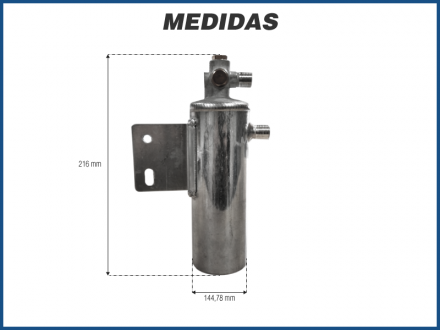 Filtros e Válvulas FILTRO SECADOR - CAMINHÃO CHINÊS HOWO CNHTC Imagem 2