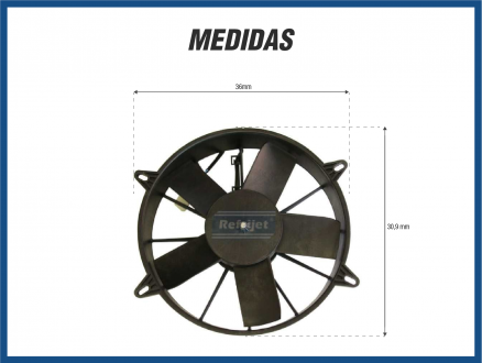 Eletroventiladores ELETROVENTILADOR 12V 11" IMOBRAS SOPRANTE Imagem 3