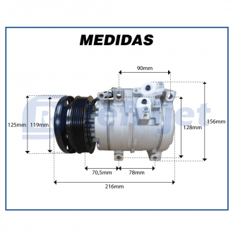 Compressores COMPRESSOR MAHLE - TOYOTA COROLLA 1.8 SEM VÁLVULA ELETRONICA - 2009>2011 Imagem 7