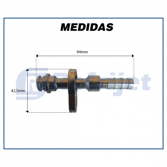 Conexões CONEXÃO #8 RETA RADIAL S/PORCA COMPRESSOR ELÉTRICO Imagem 3